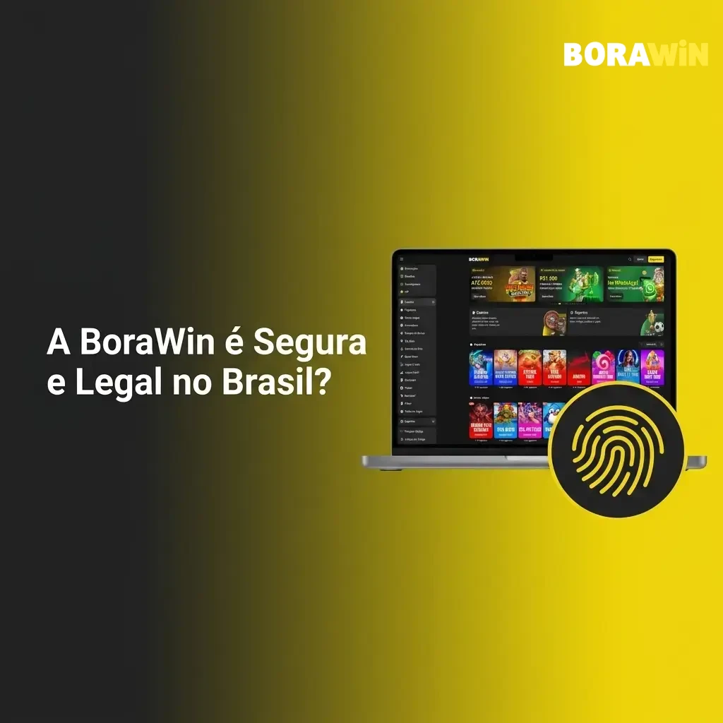 Plataforma BoraWin segura e legal no Brasil com licença regulamentada, criptografia SSL e jogo responsável.