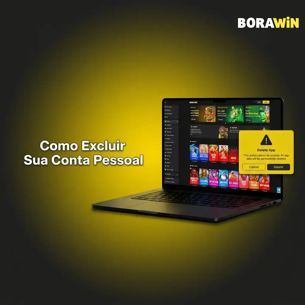 Passo a passo para excluir conta pessoal: acessar configurações, confirmar identidade e finalizar solicitação.
