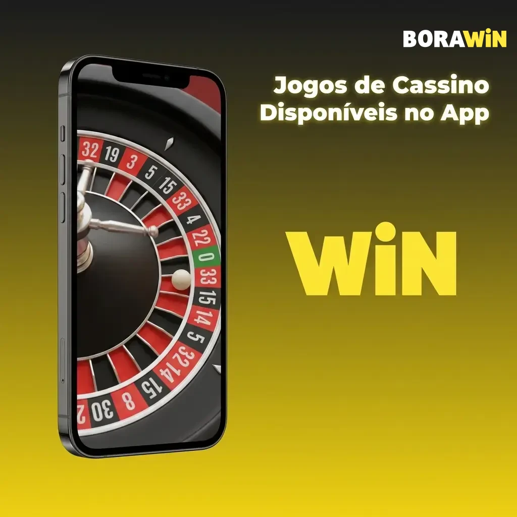 Jogos de cassino disponíveis no app BoraWin, incluindo Gates of Olympus, Aviator e Roleta ao Vivo.