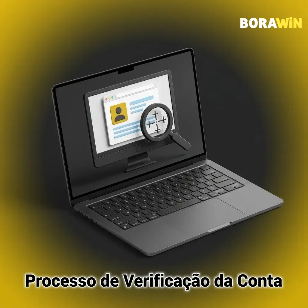 Processo de verificação de conta com etapas de confirmação de identidade, residência e dados financeiros na plataforma.