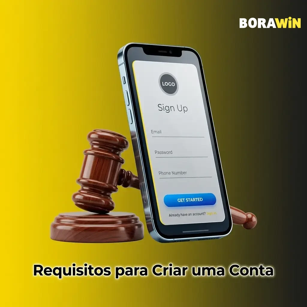 Requisitos para criar conta na BoraWin: idade mínima 18 anos, residência no Brasil e informações verídicas.