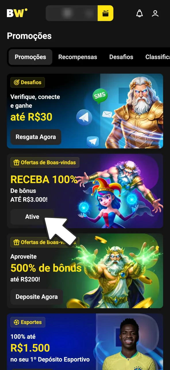 Aproveite a promoção de boas-vindas do site BoraWin.